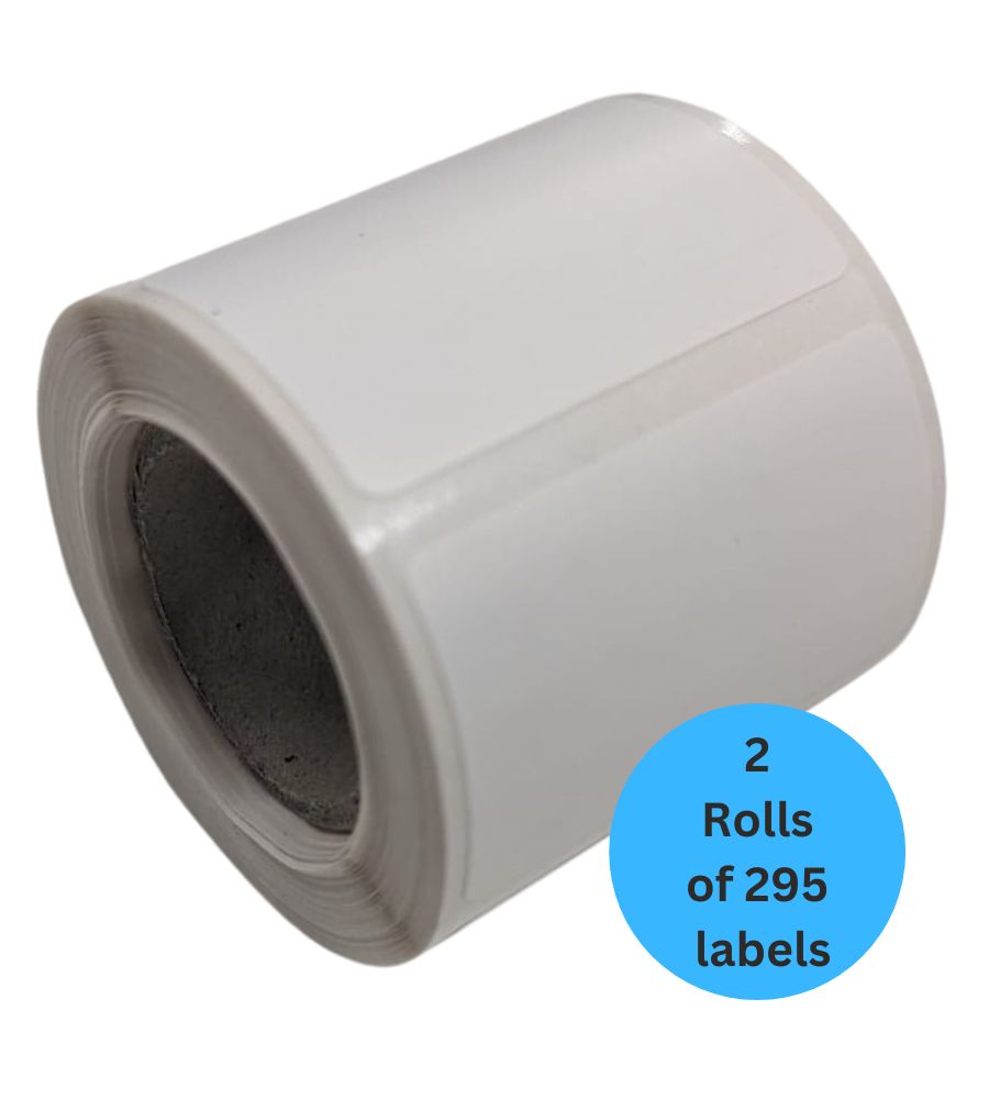 2 Rolls - Kewtech PAT test labels for the Kewtech KEW80L printer - Part Number KEW80LABEL